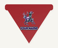 Robot Elf Riding Shotgun Personalised Christmas Dog Bandana