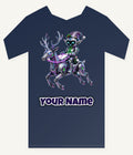 Robot Elf Riding Shotgun Personalised Kids and Baby Christmas Tee