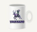 Robot Elf Riding Shotgun Personalised Christmas Mug