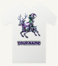 Robot Elf Riding Shotgun Personalised Christmas T-Shirt and Hoodie