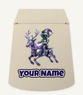Robot Elf Riding Shotgun Personalised Santa Sack