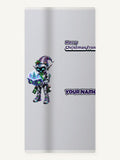 Robot Elf Story Time Personalised Beach Towel