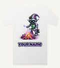 Robot Elf Toasting Marshmallows Personalised Christmas T-Shirt and Hoodie