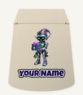 Robot Elf With Gift Personalised Santa Sack