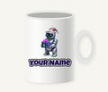 Robot Polar Bear Personalised Christmas Mug