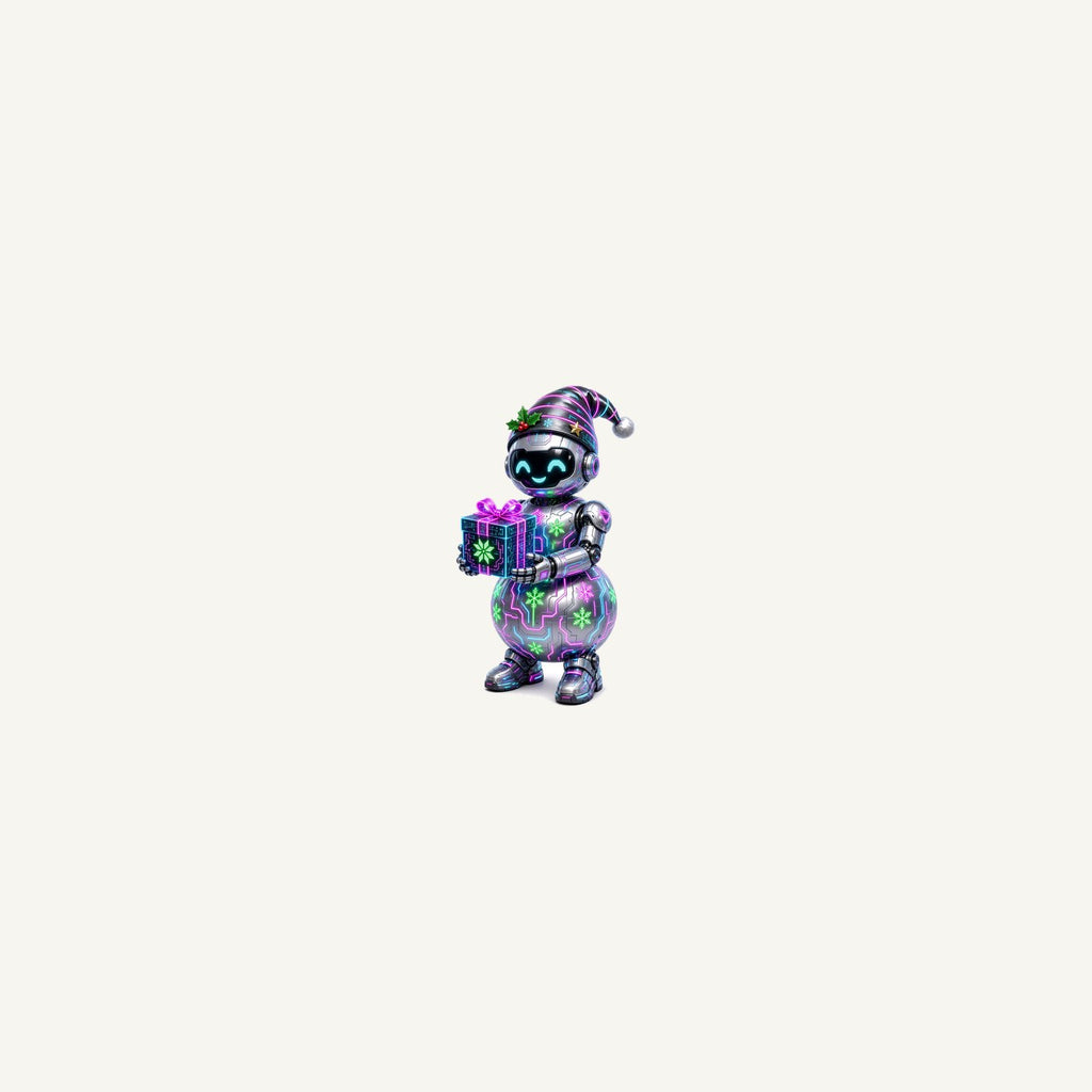 Robot Snowman Personalised Beach Towel
