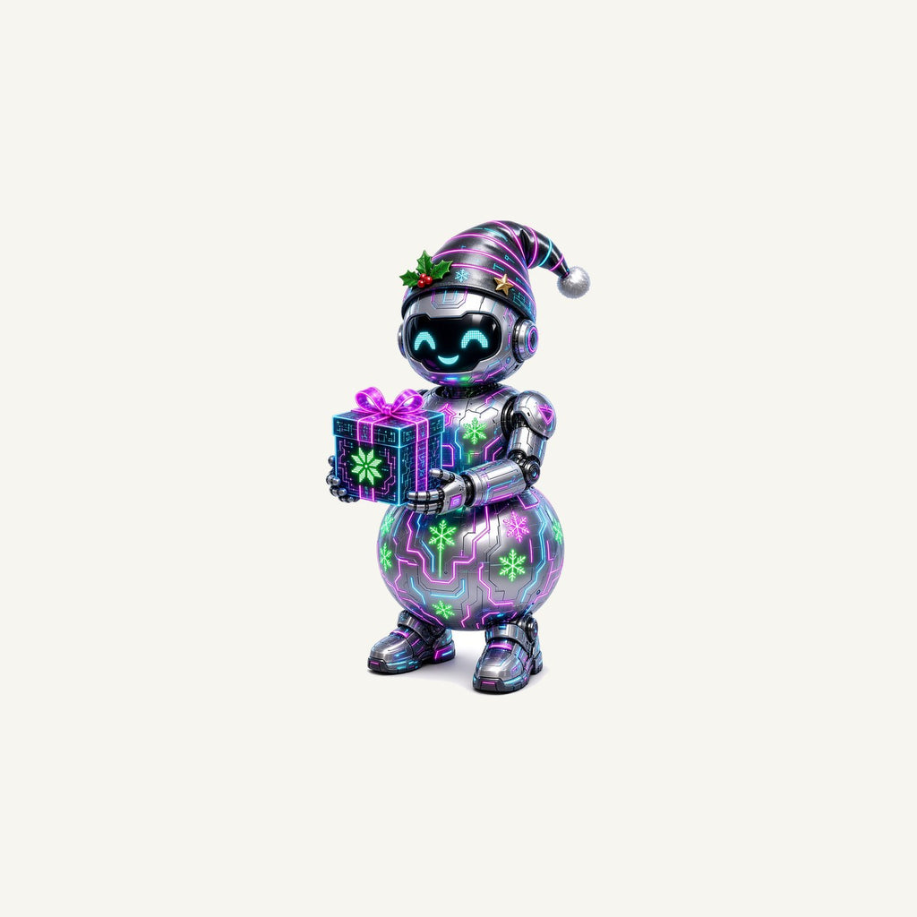 Robot Snowman Personalised Christmas Mug