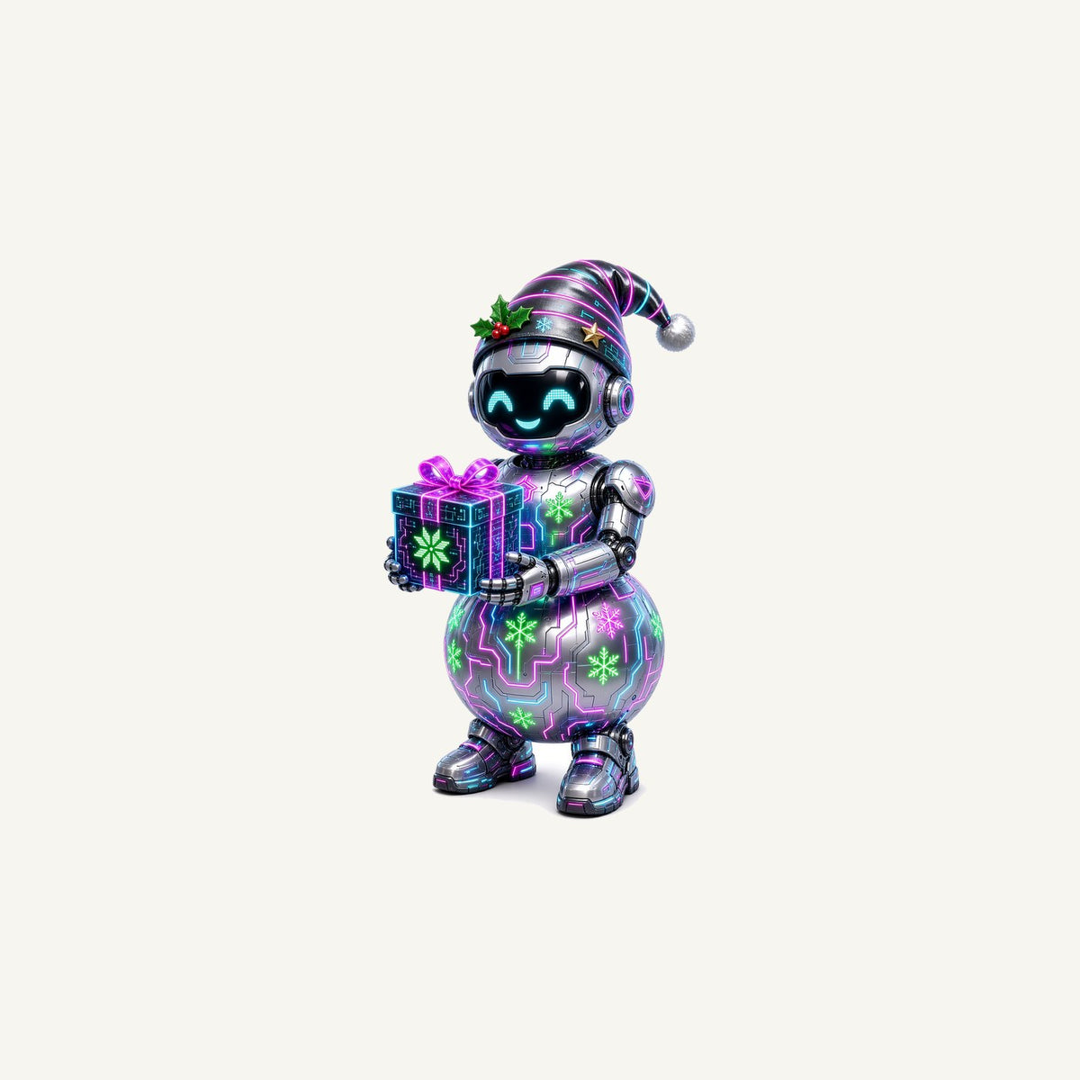 Robot Snowman Personalised Christmas Mug