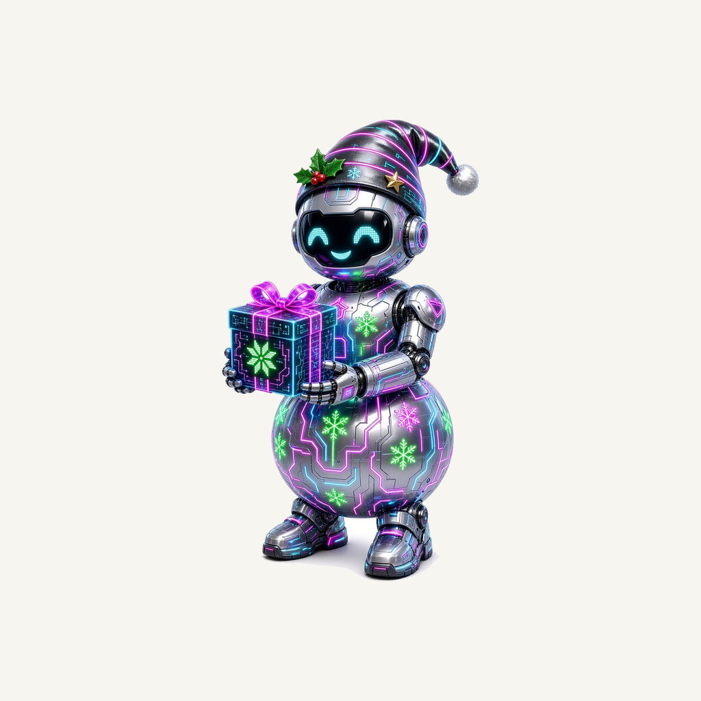 Robot Snowman Personalised Santa Sack