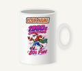 Roller Skating Eighties Santa Personalised Christmas Mug