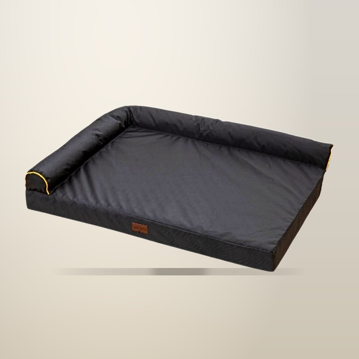 Rooster Farms Dog Bed XL, Charcoal Grey, on a plain cream background