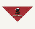 Rottweiler Christmas Personalised Christmas Pet Bandana, Cat or Dog