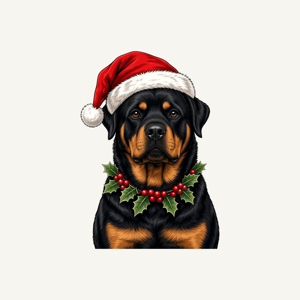Rottweiler Christmas Personalised Christmas Pet Bandana, Cat or Dog