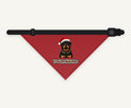 Rottweiler personalised Christmas pet bandana collar with buckle