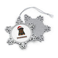 Rottweiler Personalised Pewter Christmas Ornament