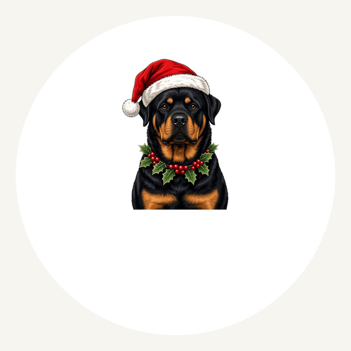 Rottweiler Personalised Pewter Christmas Ornament