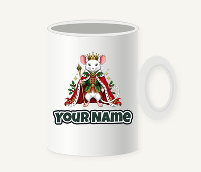 Royal Christmas Mouse Personalised Christmas Mug