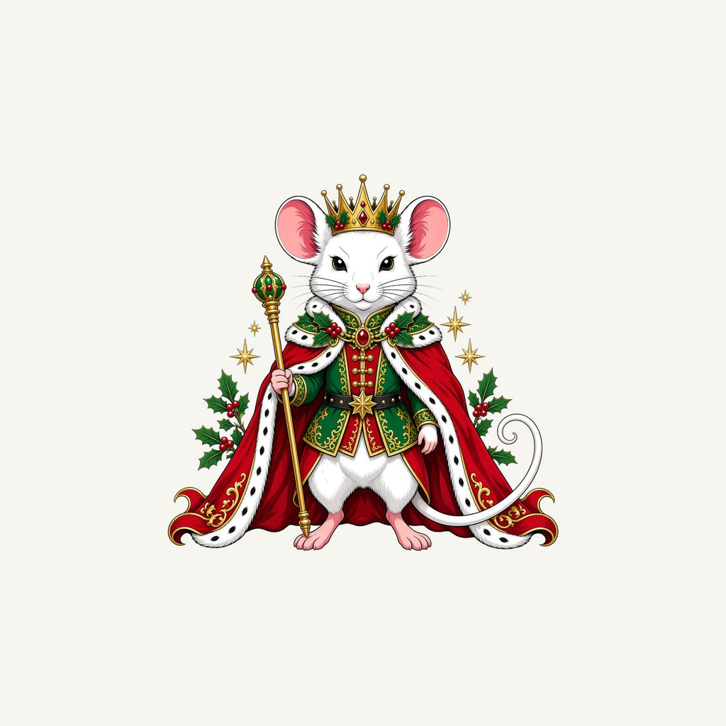 Royal Christmas Mouse Personalised Christmas Mug