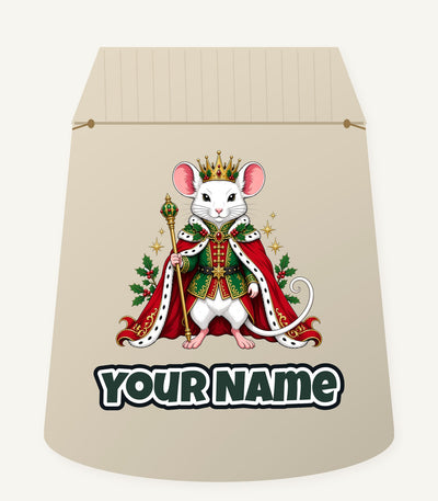 Royal Christmas Mouse Personalised Santa Sack