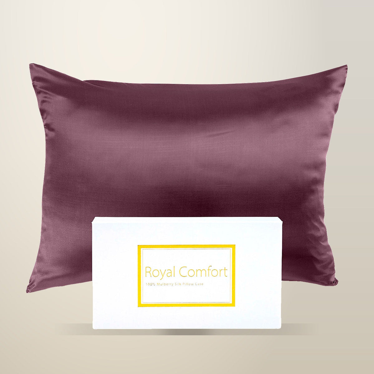 Royal Comfort Mulberry Silk Pillowcase, 51 x 76 cm, Mauve