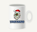 Rugby Ball in Santa Hat Personalised Christmas Mug