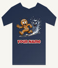 Run, Gingerbread, Run Personalised Kids and Baby Christmas Tee