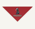 Russian Blue Christmas Personalised Christmas Pet Bandana, Cat or Dog
