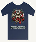Rustic Barn Star And Rope Personalised Kids Tee and Baby Bodysuit