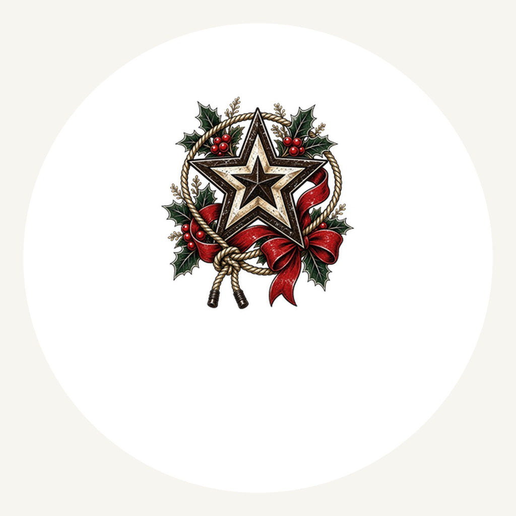 Rustic Barn Star And Rope Personalised Pewter Christmas Ornament