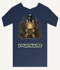 Rustic Lantern With Hessian Bow Personalised Kids Tee and Baby Bodysuit