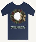 Rustic Pinecone Wreath Personalised Kids Tee and Baby Bodysuit
