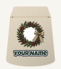 Rustic Pinecone Wreath Personalised Santa Sack