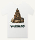 Rustic Timber Christmas Tree Personalised Christmas T-Shirt and Hoodie