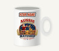 Santa And Kangaroo Mateship Personalised Christmas Mug