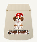 Santa Hat Puppy Personalised Santa Sack