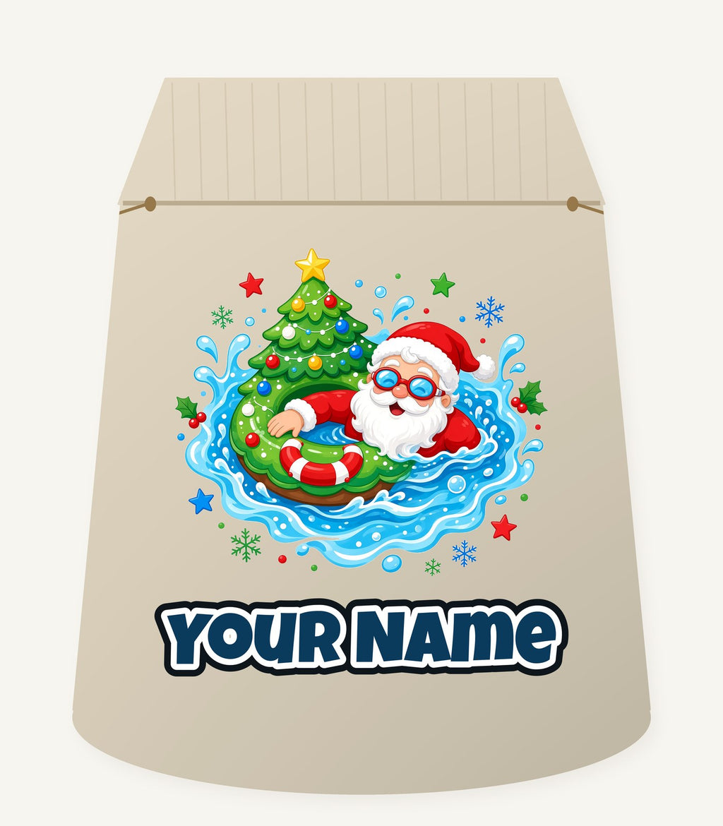 Santa Pool Float Christmas Personalised Santa Sack