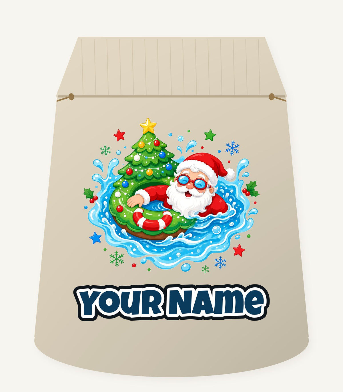 Santa Pool Float Christmas Personalised Santa Sack