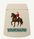 Santa Riding a Brown Horse Personalised Santa Sack