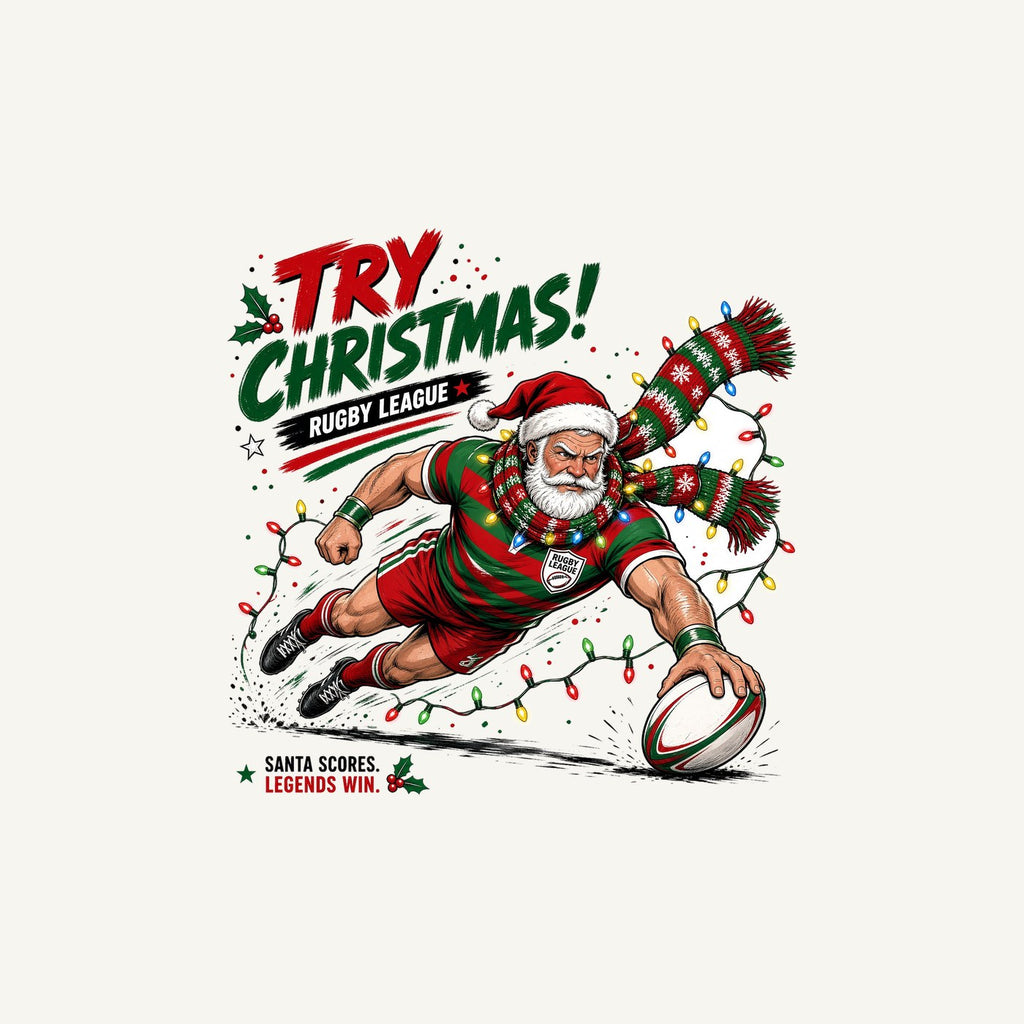 Santa Scores A Try Personalised Christmas Mug