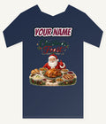 Santa's Christmas Feast Personalised Kids and Baby Christmas Tee
