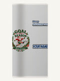 Santa's Goal Of The Season Personalised Beach Towel