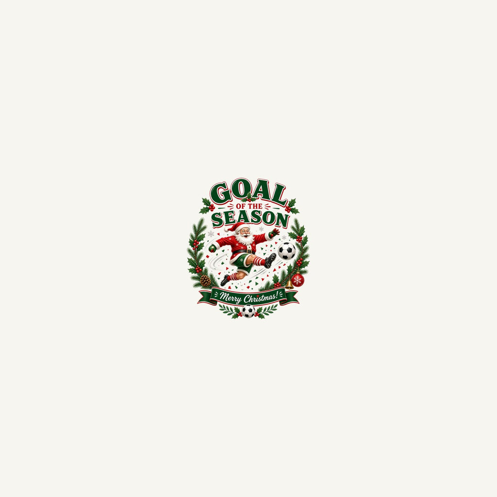 Santa's Goal Of The Season Personalised Beach Towel
