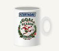 Santa's Goal Of The Season Personalised Christmas Mug