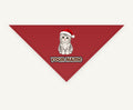 Scottish Fold Christmas Personalised Christmas Pet Bandana, Cat or Dog