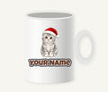 Scottish Fold Christmas Personalised Christmas Mug