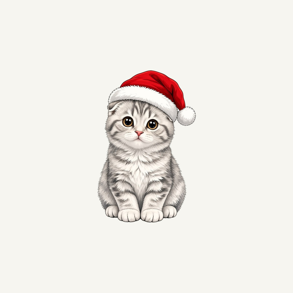 Scottish Fold Christmas Personalised Christmas Mug