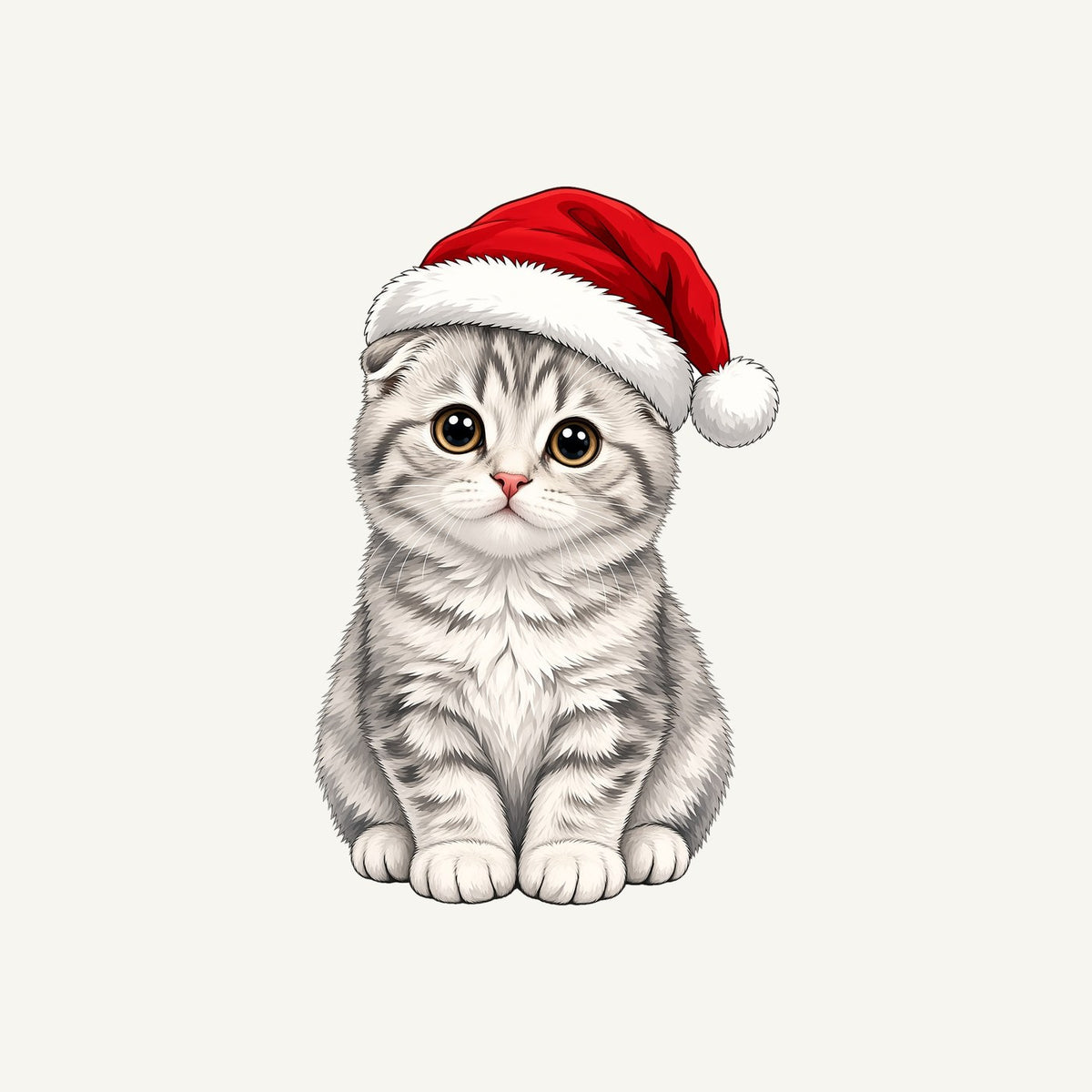 Scottish Fold Christmas Personalised Christmas T-Shirt and Hoodie