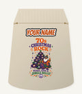 Seventies Christmas Rock Santa Personalised Santa Sack
