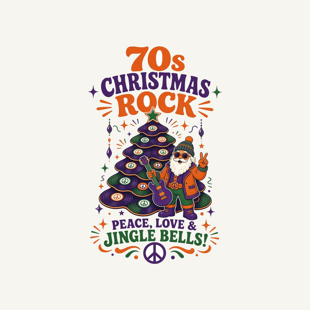 Seventies Christmas Rock Santa Personalised Santa Sack