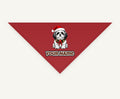 Shih Tzu personalised Christmas pet bandana, tie-on style